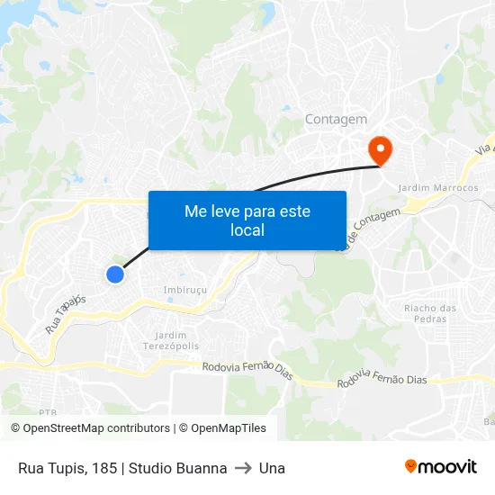 Rua Tupis, 185 | Studio Buanna to Una map