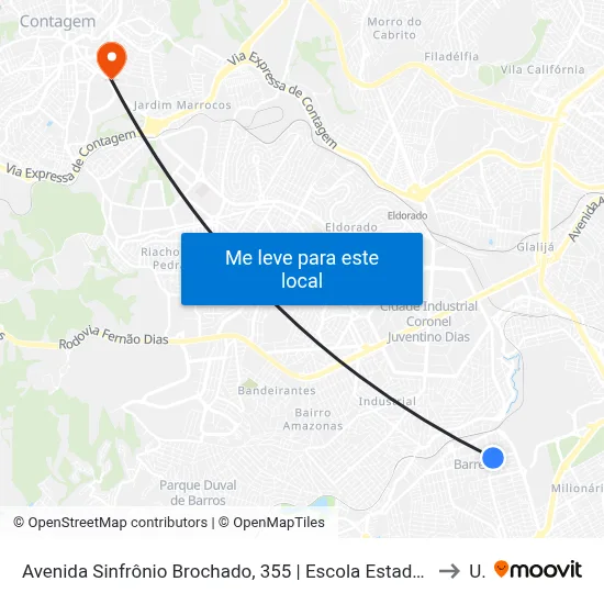 Avenida Sinfrônio Brochado, 355 | Escola Estadual Rodrigues Campos E Oposto A Papelaria Milcopy to Una map