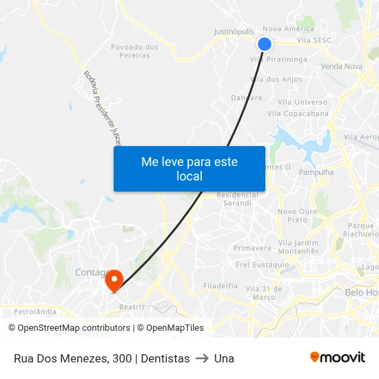 Rua Dos Menezes, 300 | Dentistas to Una map