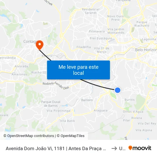 Avenida Dom João Vi, 1181 | Antes Da Praça Do Palmeiras to Una map