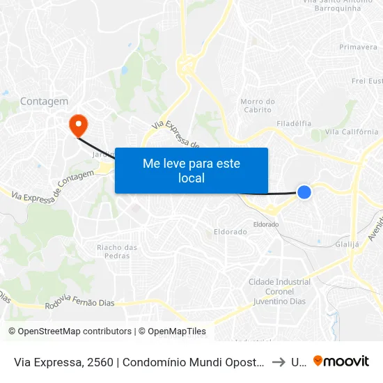 Via Expressa, 2560 | Condomínio Mundi Oposto A Arena Mrv to Una map