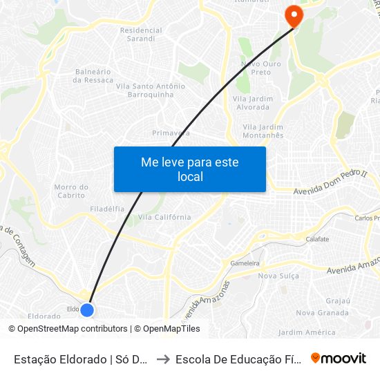 Estação Eldorado | Só Desembarque (Linhas Encerrando Viagem) to Escola De Educação Física, Fisioterapia E Terapia Ocupacional map