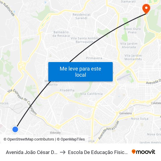 Avenida João César De Oliveira, 3613 | Lindolar Baby to Escola De Educação Física, Fisioterapia E Terapia Ocupacional map