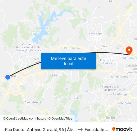 Rua Doutor Antônio Gravatá, 96 | Álvim Barbosa to Faculdade Senac map