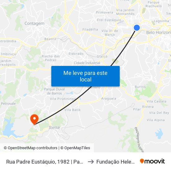 Rua Padre Eustáquio, 1982 | Pam Padre Eustáquio to Fundação Helena Antipoff map