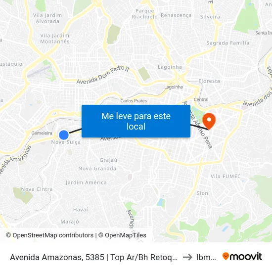 Avenida Amazonas, 5385 | Top Ar/Bh Retoques to Ibmec map