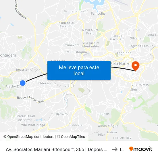 Av. Sócrates Mariani Bitencourt, 365 | Depois Do Senai E Sesi Alvimar Carneiro De Rezende to Ibmec map