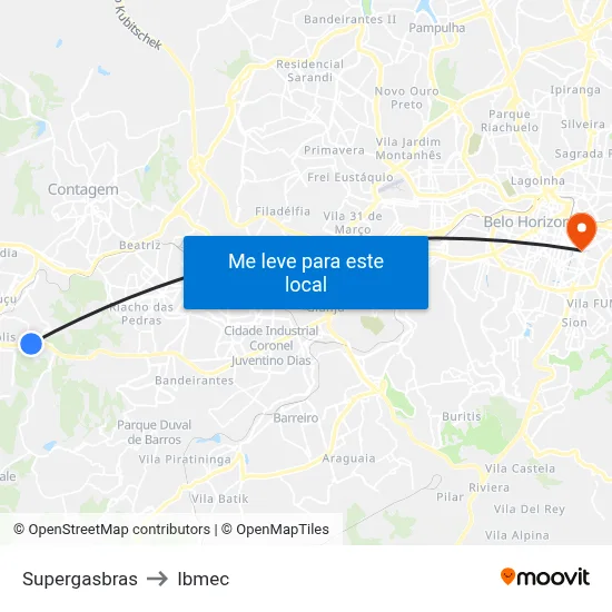 Supergasbras to Ibmec map