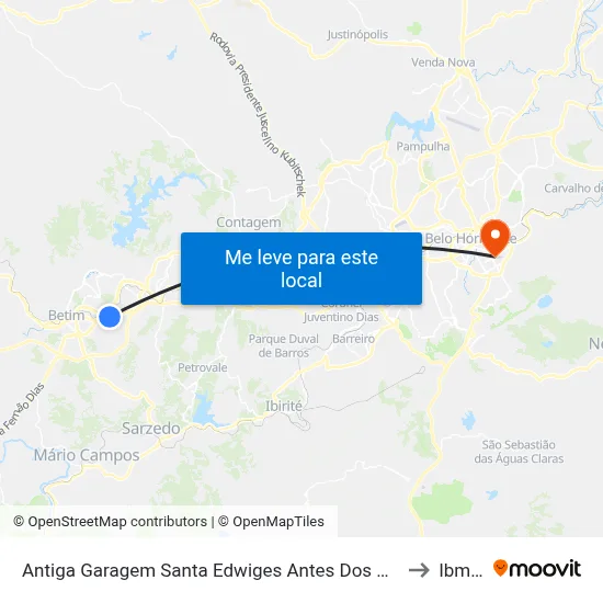 Antiga Garagem Santa Edwiges Antes Dos Correios to Ibmec map