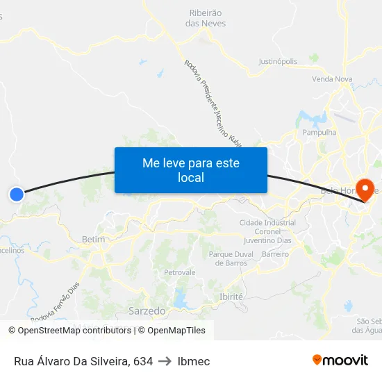Rua Álvaro Da Silveira, 634 to Ibmec map
