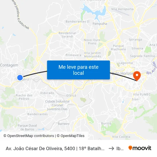Av. João César De Oliveira, 5400 | 18º Batalhão De Polícia Militar to Ibmec map