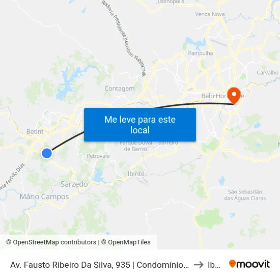 Av. Fausto Ribeiro Da Silva, 935 | Condomínio de Galpões Viganó to Ibmec map