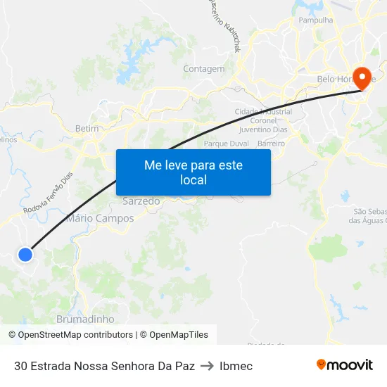 30 Estrada Nossa Senhora Da Paz to Ibmec map