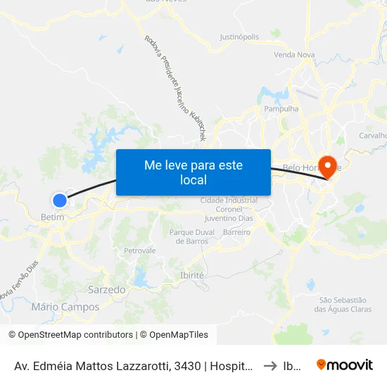 Av. Edméia Mattos Lazzarotti, 3430 | Hospital Regional to Ibmec map