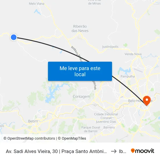 Av. Sadi Alves Vieira, 30 | Praça Santo Antônio - Caracóis De Baixo to Ibmec map