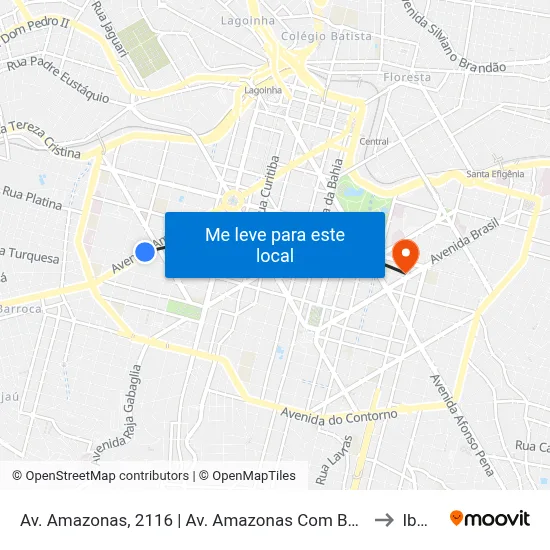 Av. Amazonas, 2116 | Av. Amazonas Com Barbacena 4 to Ibmec map