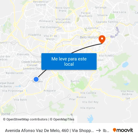 Avenida Afonso Vaz De Melo, 460 | Via Shopping Antes Da Passarela to Ibmec map