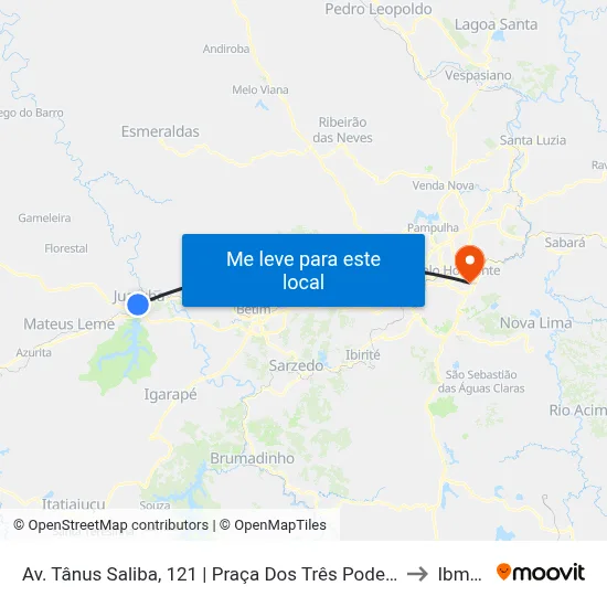 Av. Tânus Saliba, 121 | Praça Dos Três Poderes to Ibmec map
