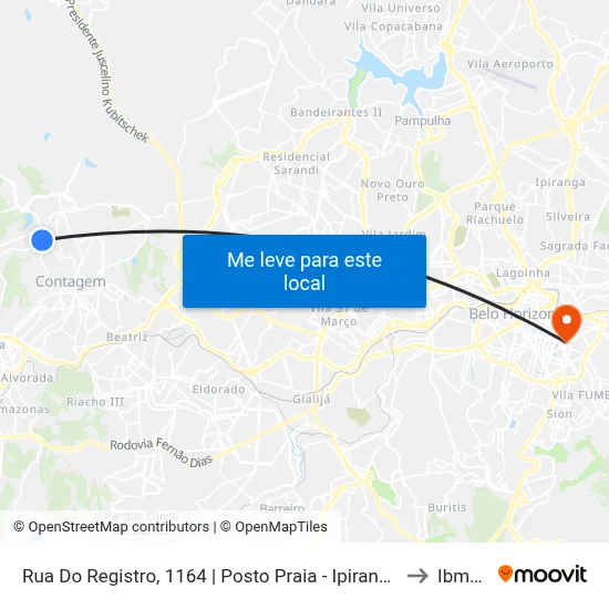 Rua Do Registro, 1164 | Posto Praia - Ipiranga to Ibmec map