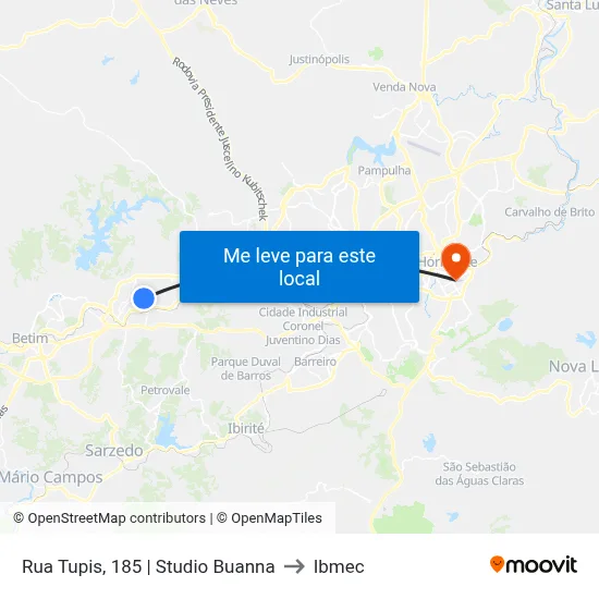 Rua Tupis, 185 | Studio Buanna to Ibmec map