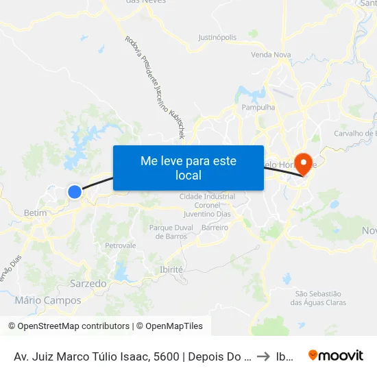Av. Juiz Marco Túlio Isaac, 5600 | Depois Do Auê Motel to Ibmec map