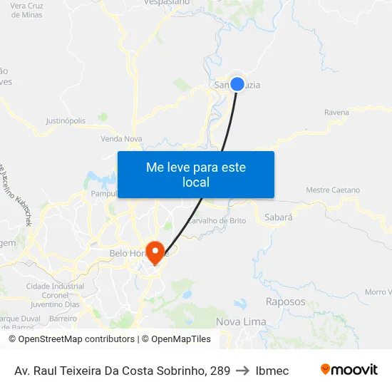 Av. Raul Teixeira Da Costa Sobrinho, 289 to Ibmec map