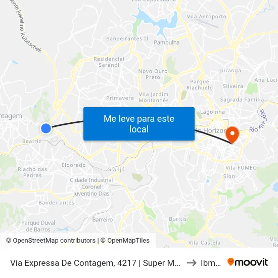 Via Expressa De Contagem, 4217 | Super Molas to Ibmec map