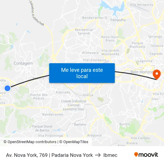 Av. Nova York, 769 | Padaria Nova York to Ibmec map