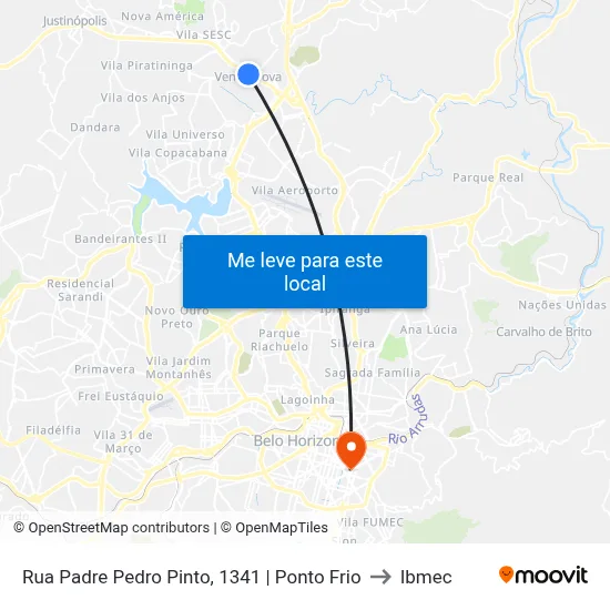 Rua Padre Pedro Pinto, 1341 | Ponto Frio to Ibmec map
