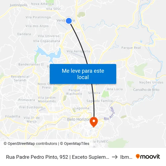 Rua  Padre Pedro Pinto, 952 | Exceto Suplementar to Ibmec map