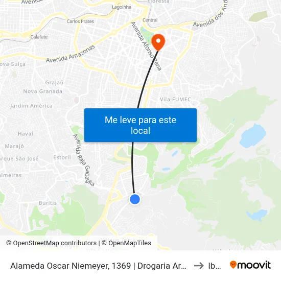 Alameda Oscar Niemeyer, 1369 | Drogaria Araújo/Valore Center to Ibmec map