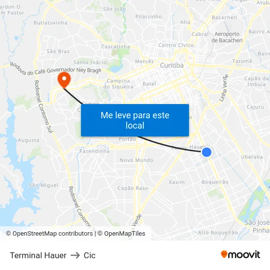 Terminal Hauer to Cic map