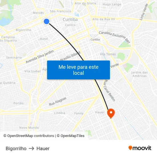 Bigorrilho to Hauer map