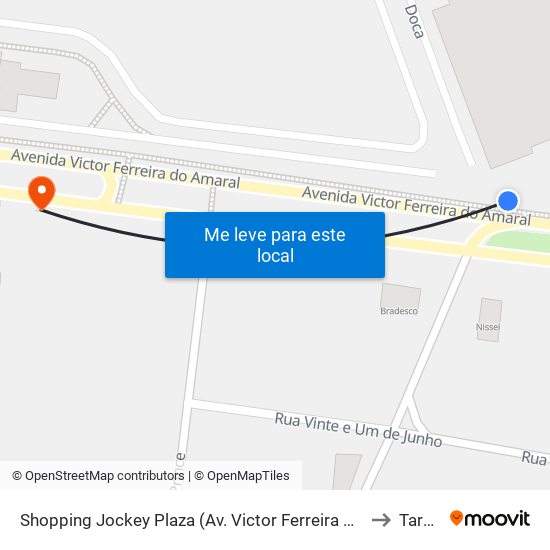 Shopping Jockey Plaza (Av. Victor Ferreira Do Amaral, 2300) to Tarumã map