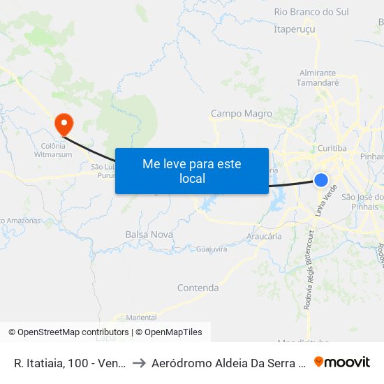 R. Itatiaia, 100 - Ventura Shopping to Aeródromo Aldeia Da Serra - Jorge Luiz Stocco map