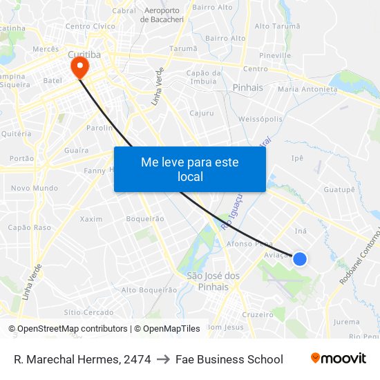 R. Marechal Hermes, 2474 to Fae Business School map