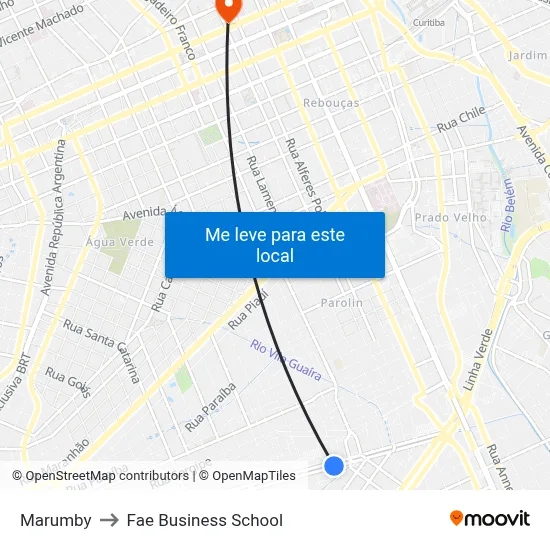Marumby to Fae Business School map