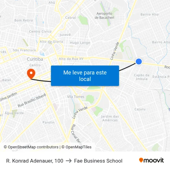 R. Konrad Adenauer, 100 to Fae Business School map
