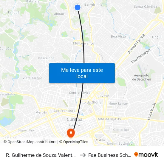 R. Guilherme de Souza Valente, 76 to Fae Business School map
