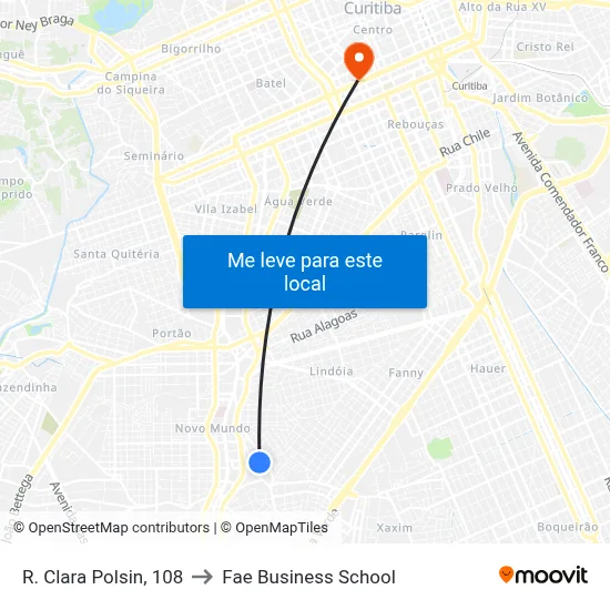 R. Clara Polsin, 108 to Fae Business School map
