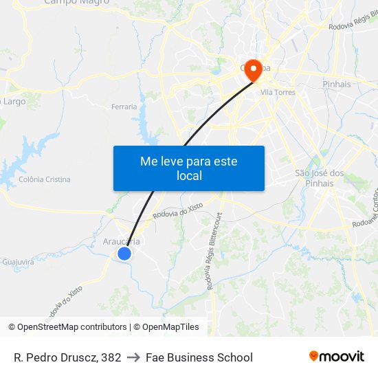 R. Pedro Druscz, 382 to Fae Business School map