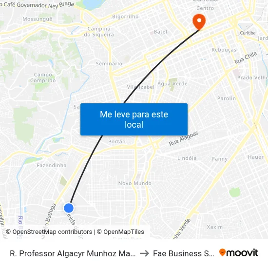 R. Professor Algacyr Munhoz Mader, 2411 to Fae Business School map