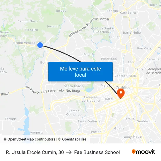 R. Ursula Ercole Cumin, 30 to Fae Business School map