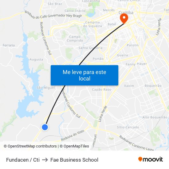 Fundacen / Cti to Fae Business School map