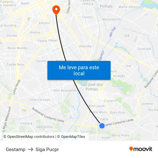 Gestamp to Siga Pucpr map