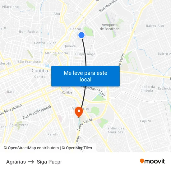 Agrárias to Siga Pucpr map