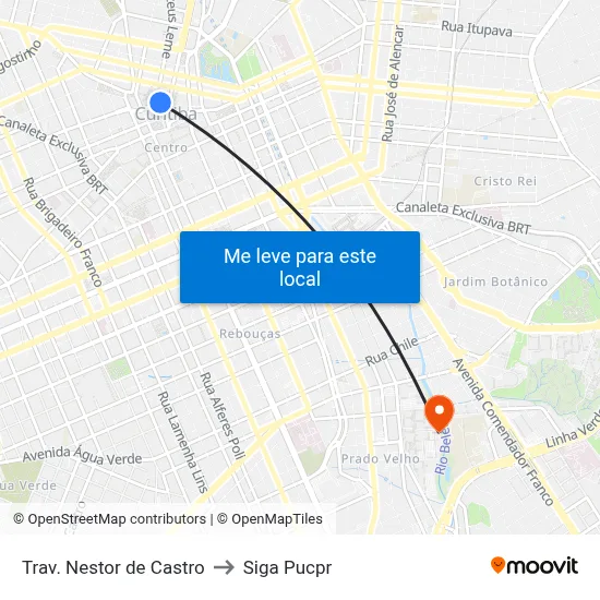 Trav. Nestor de Castro to Siga Pucpr map