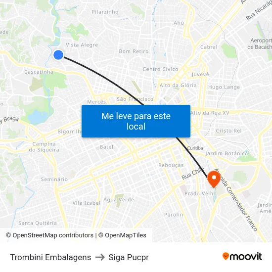 Trombini Embalagens to Siga Pucpr map