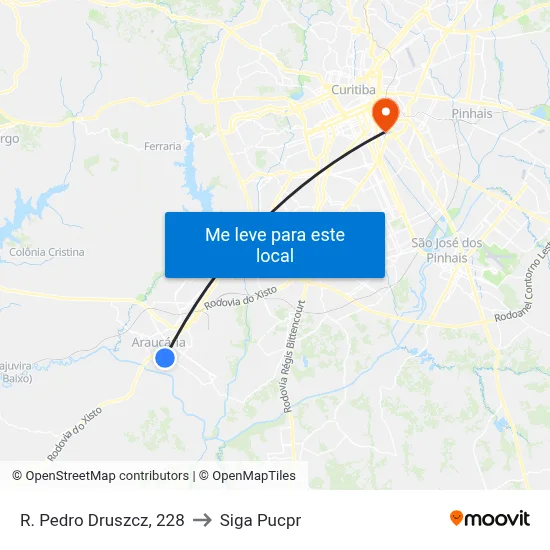 R. Pedro Druszcz, 228 to Siga Pucpr map