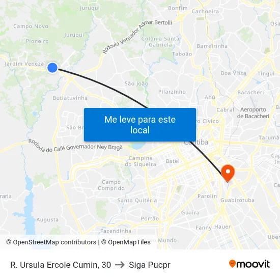 R. Ursula Ercole Cumin, 30 to Siga Pucpr map